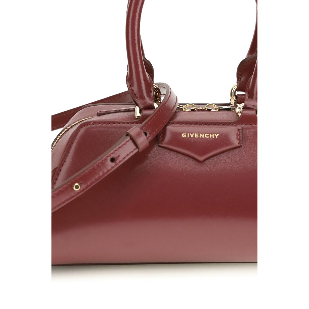 Givenchy Bordeaux Calf Leather Bos Taurus Handbag - Luxury Boutique Co