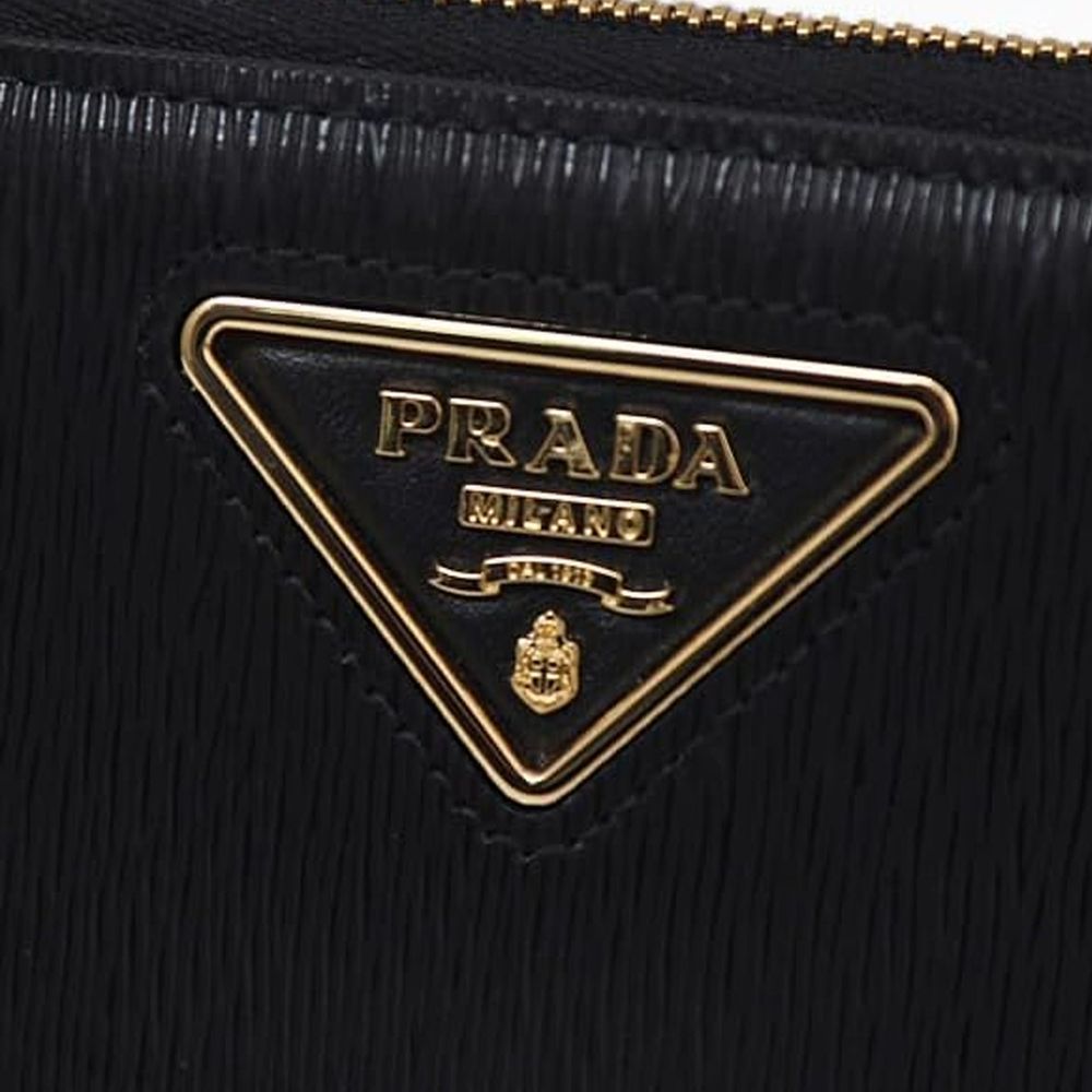 Prada Black Calfskin Wallet - Luxury Boutique Co