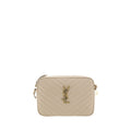 Saint Laurent Beige Calf Leather Bos Taurus Shoulder Bag - Luxury Boutique Co