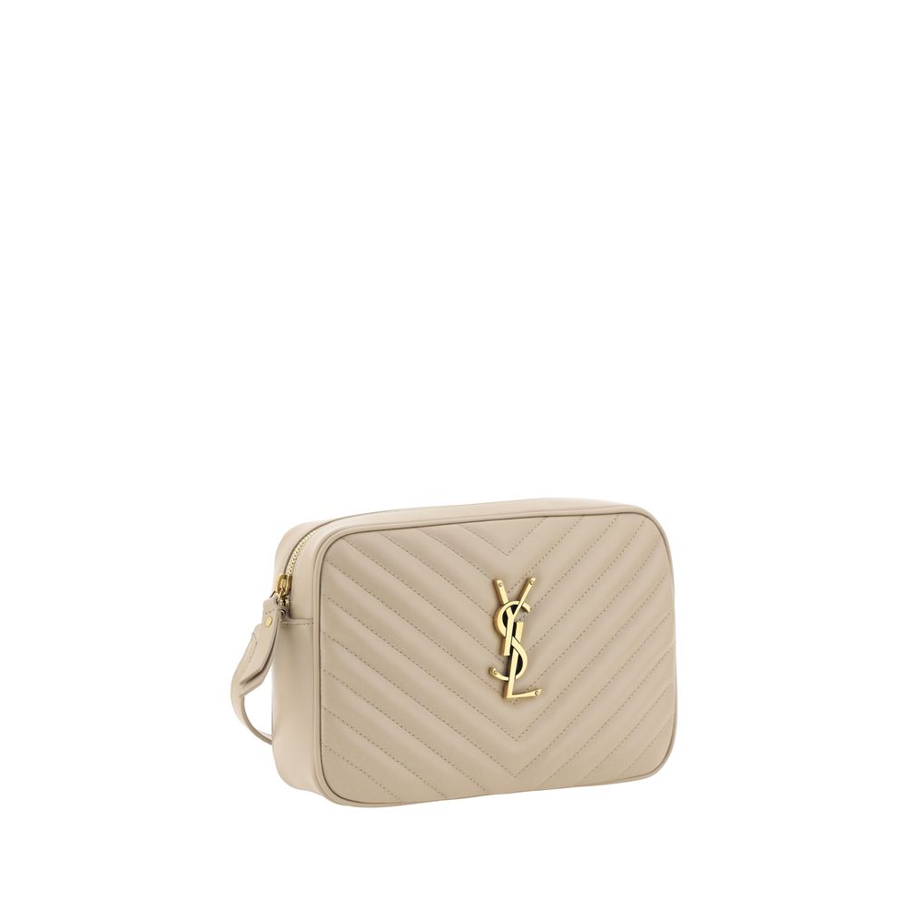 Saint Laurent Beige Calf Leather Bos Taurus Shoulder Bag - Luxury Boutique Co