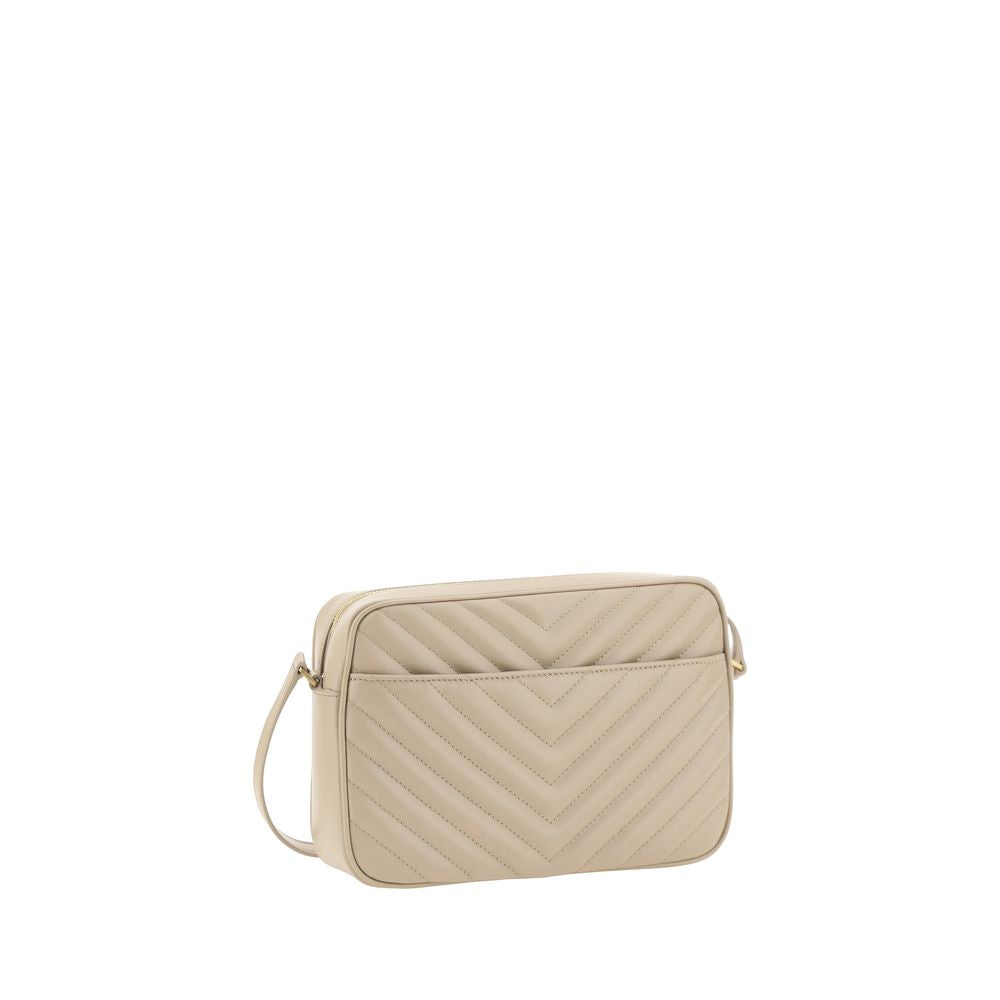 Saint Laurent Beige Calf Leather Bos Taurus Shoulder Bag - Luxury Boutique Co
