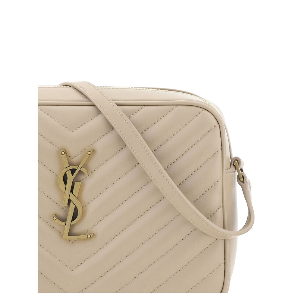 Saint Laurent Beige Calf Leather Bos Taurus Shoulder Bag - Luxury Boutique Co