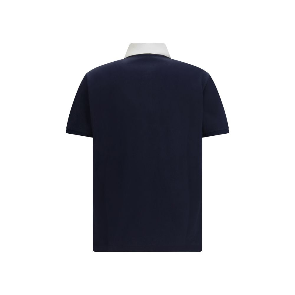 Gucci Blue Cotton Polo Shirt - Luxury Boutique Co