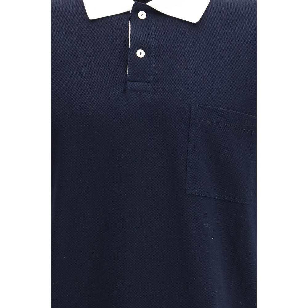 Gucci Blue Cotton Polo Shirt - Luxury Boutique Co