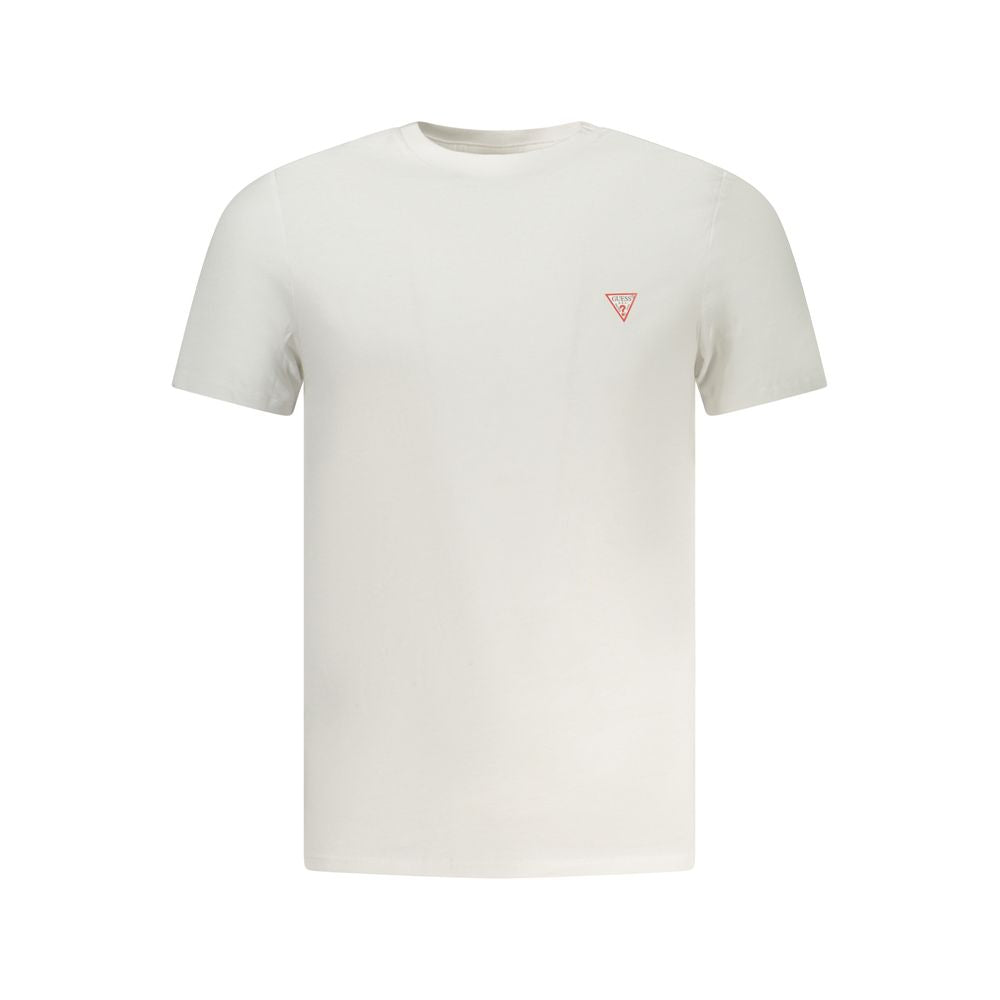 Guess Jeans White Cotton Men T-Shirt - Luxury Boutique Co