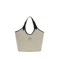 Versace Beige Cotton Shoulder Bag - Luxury Boutique Co