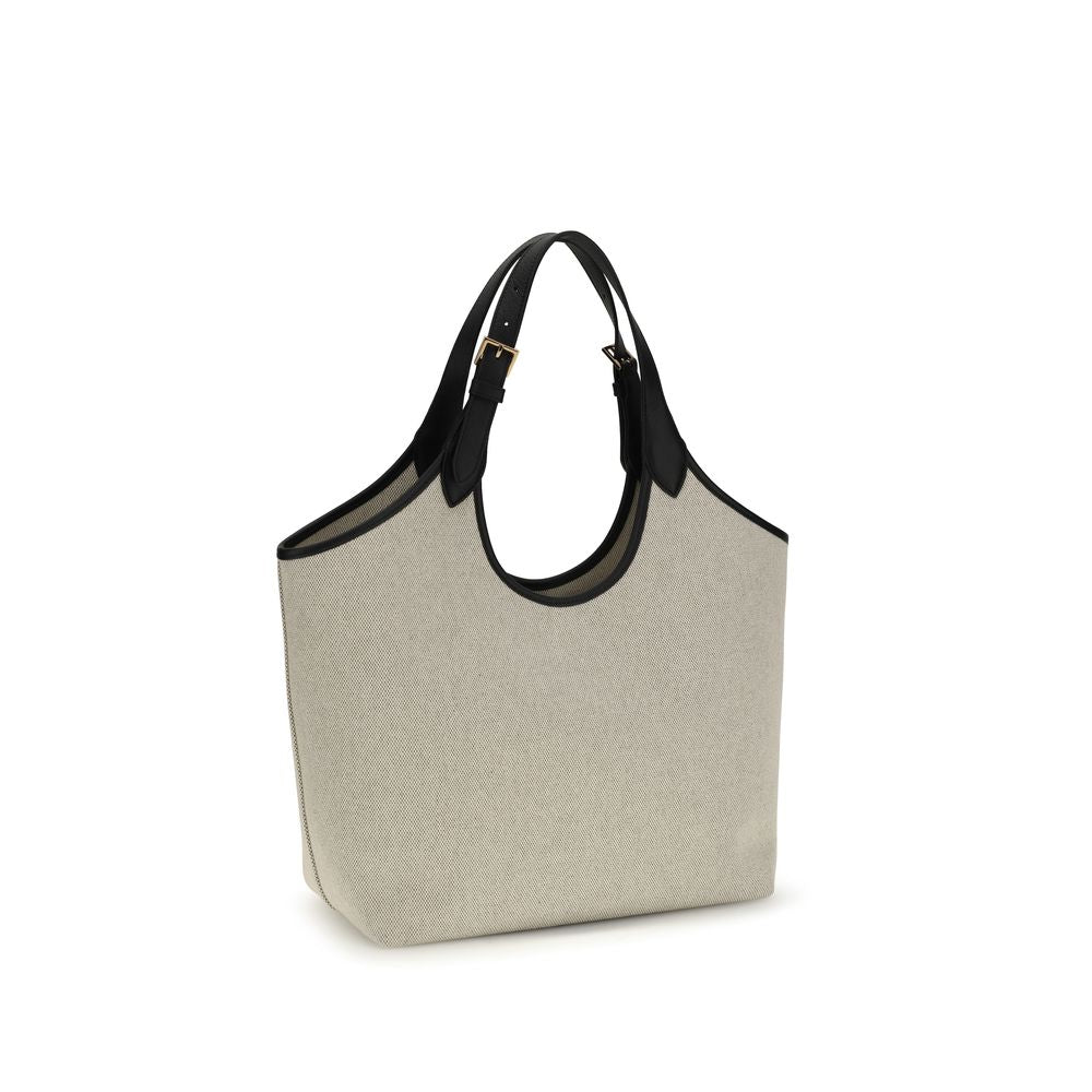 Versace Beige Cotton Shoulder Bag - Luxury Boutique Co