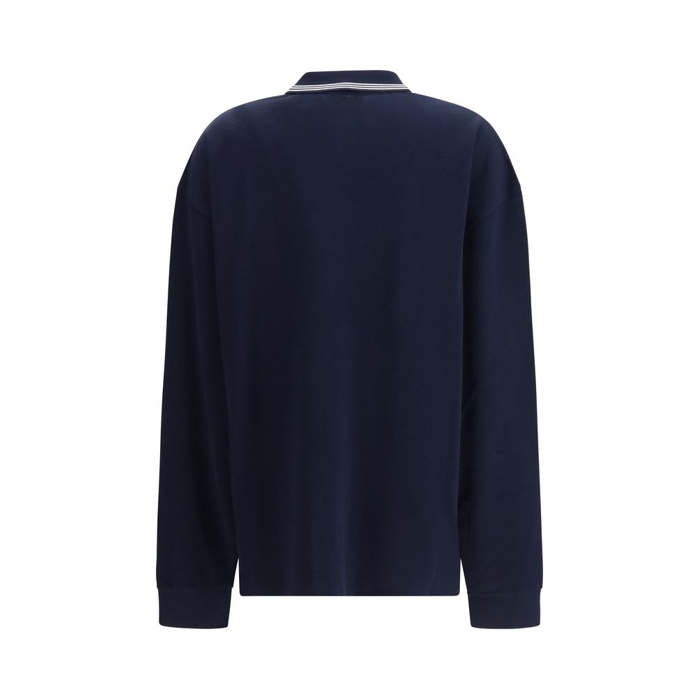 Miu Miu Blue Cotton Polo Shirt - Luxury Boutique Co