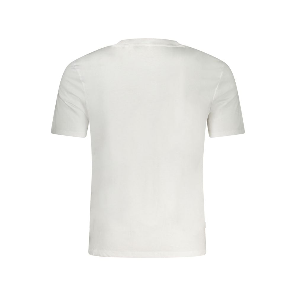Guess Jeans Bianco Cotton Men T-Shirt - Luxury Boutique Co