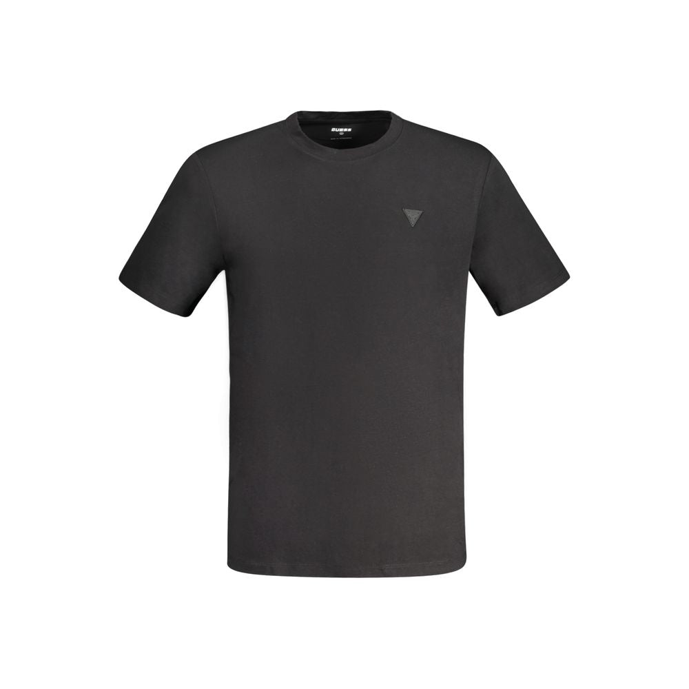 Guess Jeans Black Cotton Men's T-Shirt - Luxury Boutique Co