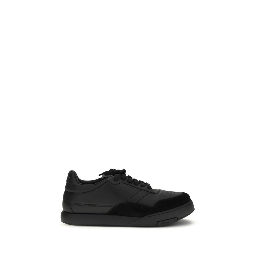 Givenchy Black Calf Leather Bos Taurus Low Top Sneakers - Luxury Boutique Co