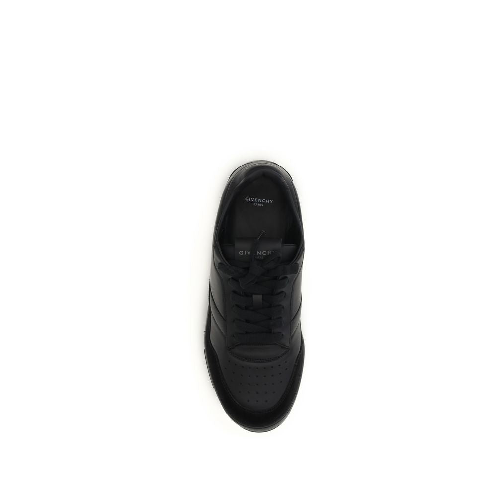 Givenchy Black Calf Leather Bos Taurus Low Top Sneakers - Luxury Boutique Co