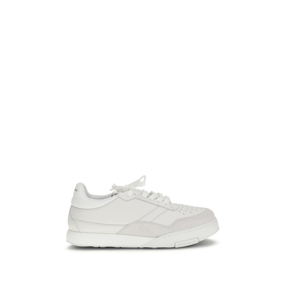 Givenchy White Calf Leather Bos Taurus Low Top Sneakers - Luxury Boutique Co