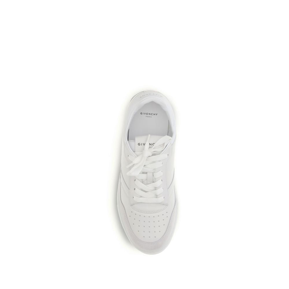 Givenchy White Calf Leather Bos Taurus Low Top Sneakers - Luxury Boutique Co
