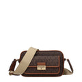 Michael Kors Brown Fabric Crossbody Bag - Luxury Boutique Co