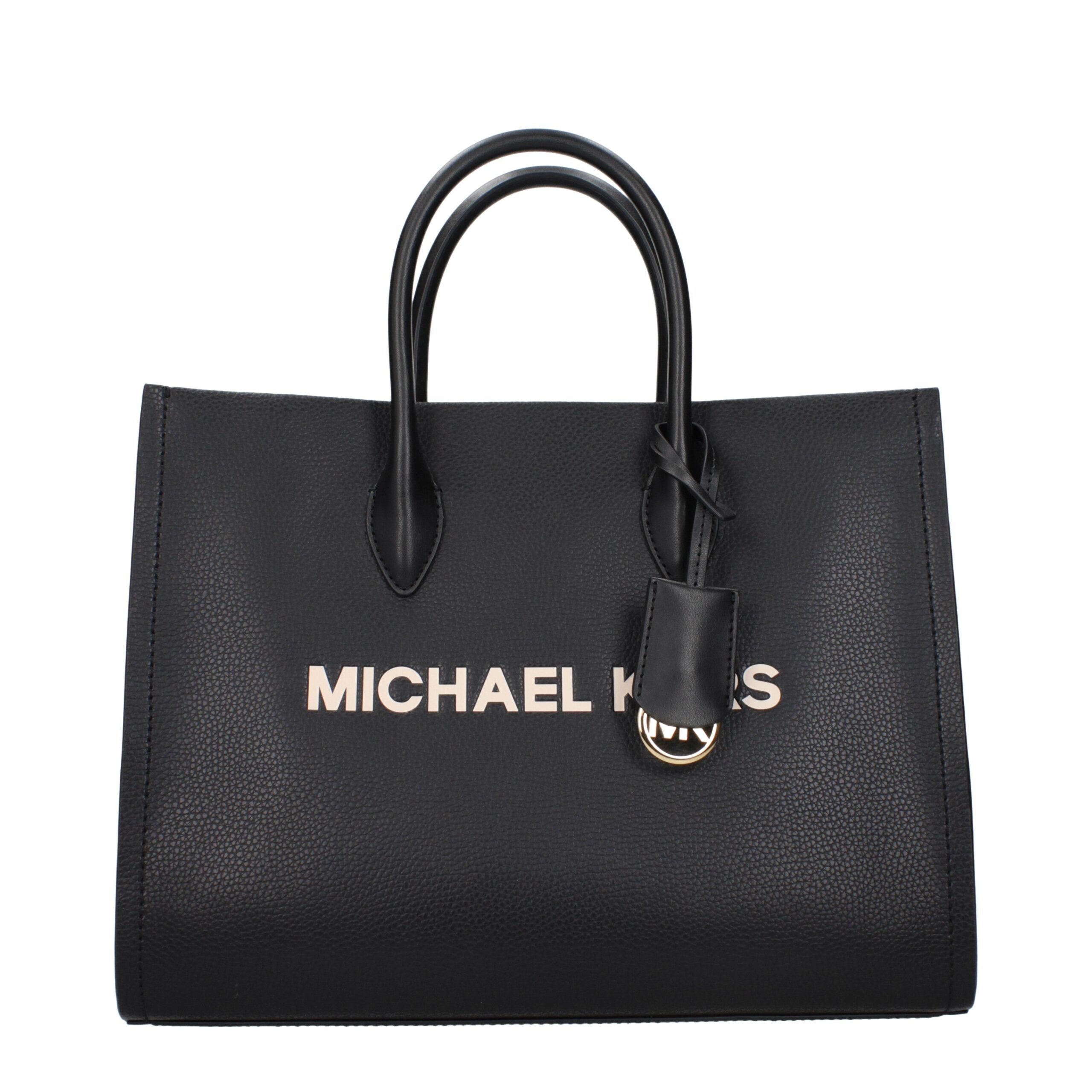 Michael Kors Black Leather Handbag - Luxury Boutique Co