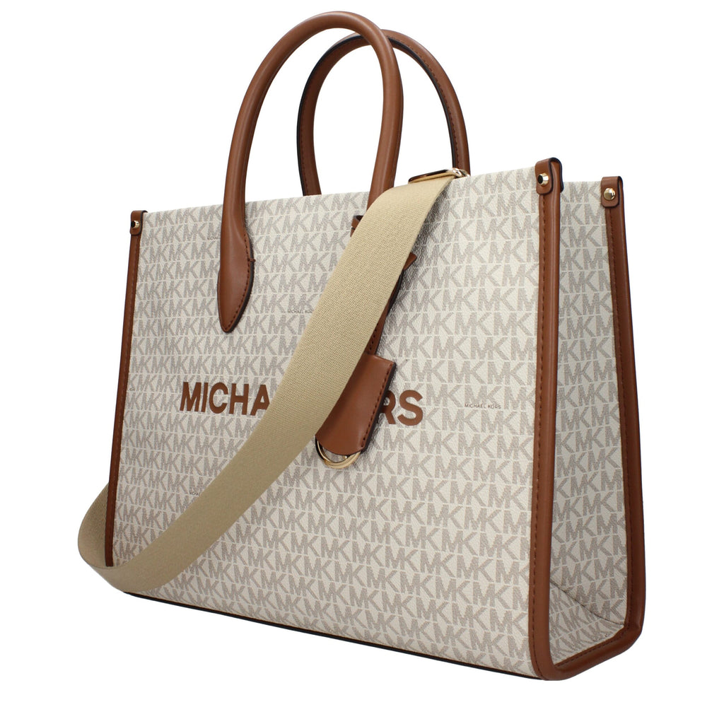 Michael Kors Beige Fabric Handbag - Luxury Boutique Co