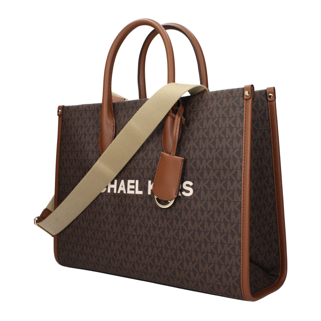 Michael Kors Brown Fabric Handbag - Luxury Boutique Co