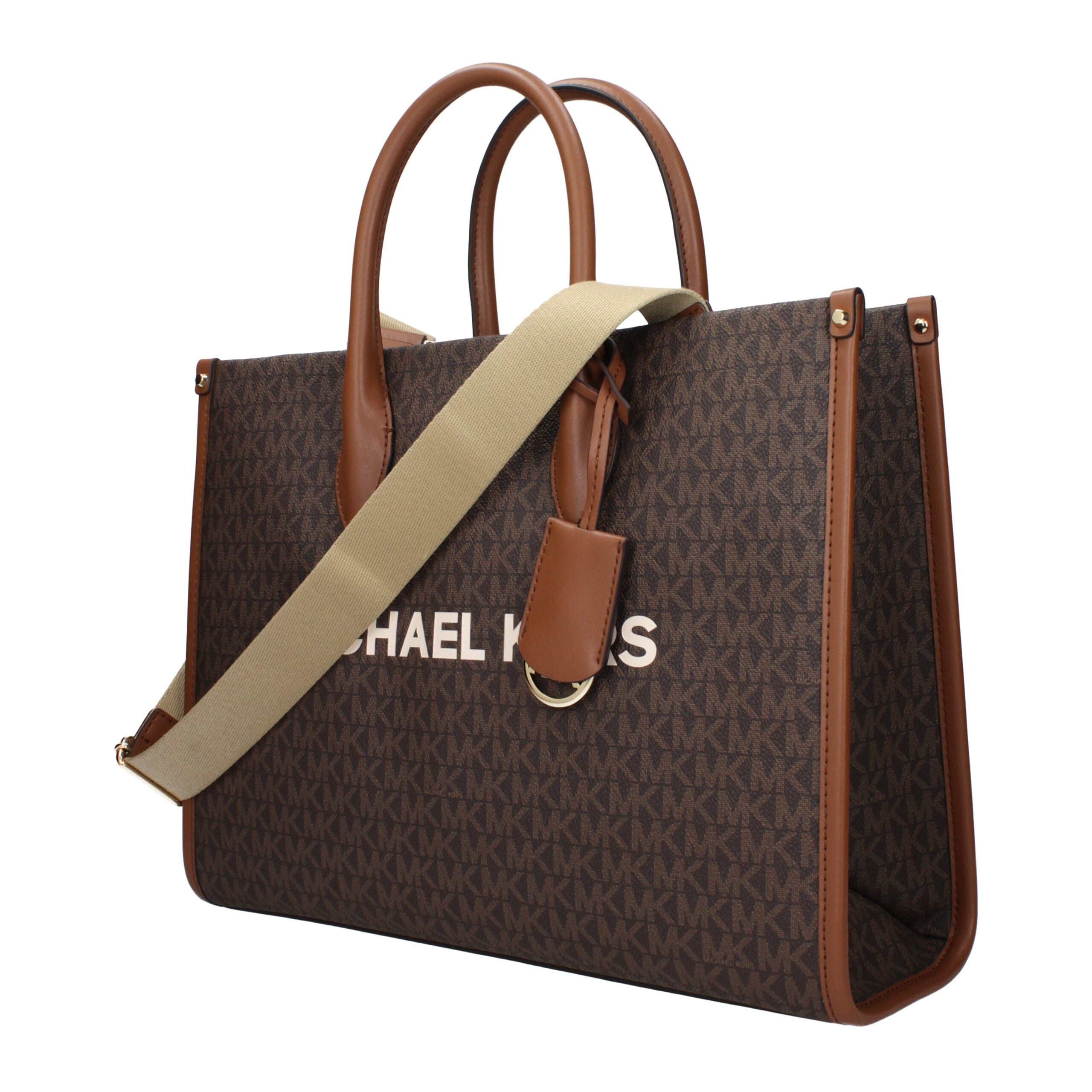 Michael Kors Brown Fabric Handbag - Luxury Boutique Co
