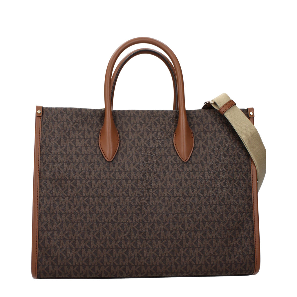 Michael Kors Brown Fabric Handbag - Luxury Boutique Co