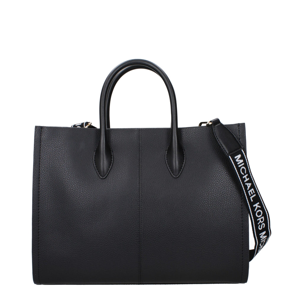 Michael Kors Black Leather Handbag - Luxury Boutique Co