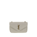 Saint Laurent White Lamb Ovis Aries Aries Shoulder Bag - Luxury Boutique Co
