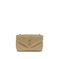 Saint Laurent Beige Lamb Ovis Aries Aries Shoulder Bag - Luxury Boutique Co