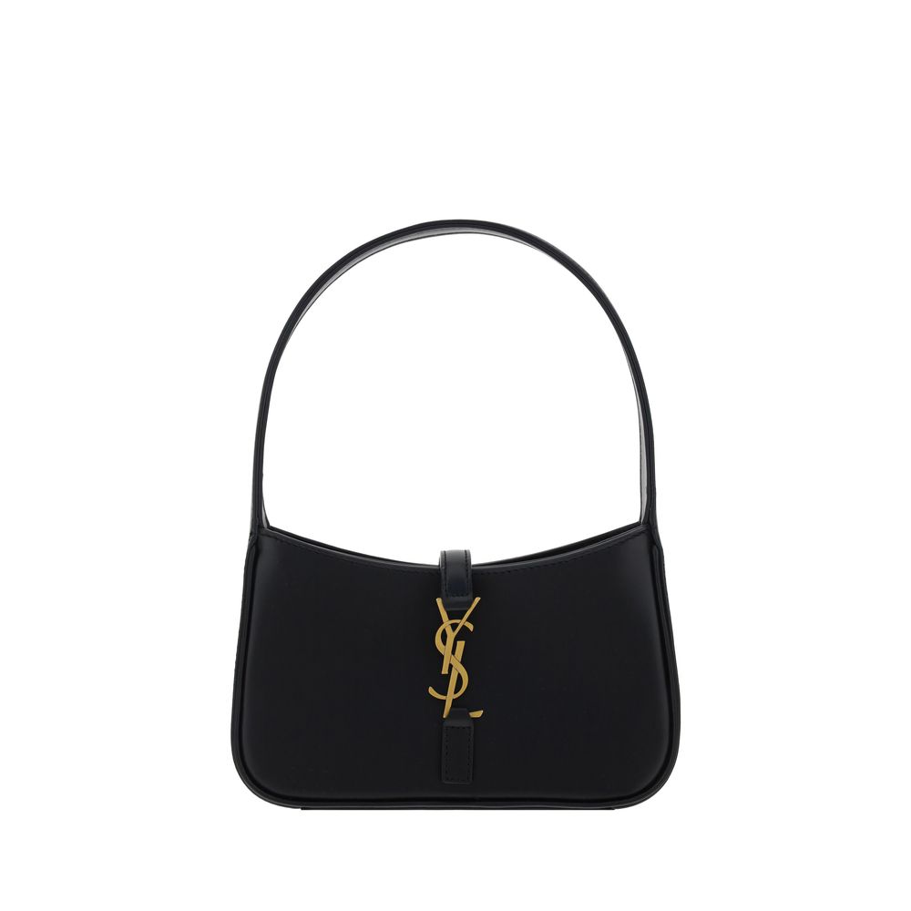 Saint Laurent Black Calf Leather Bos Taurus Shoulder Bag - Luxury Boutique Co