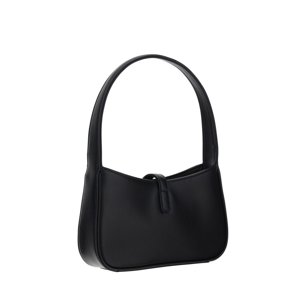 Saint Laurent Black Calf Leather Bos Taurus Shoulder Bag - Luxury Boutique Co