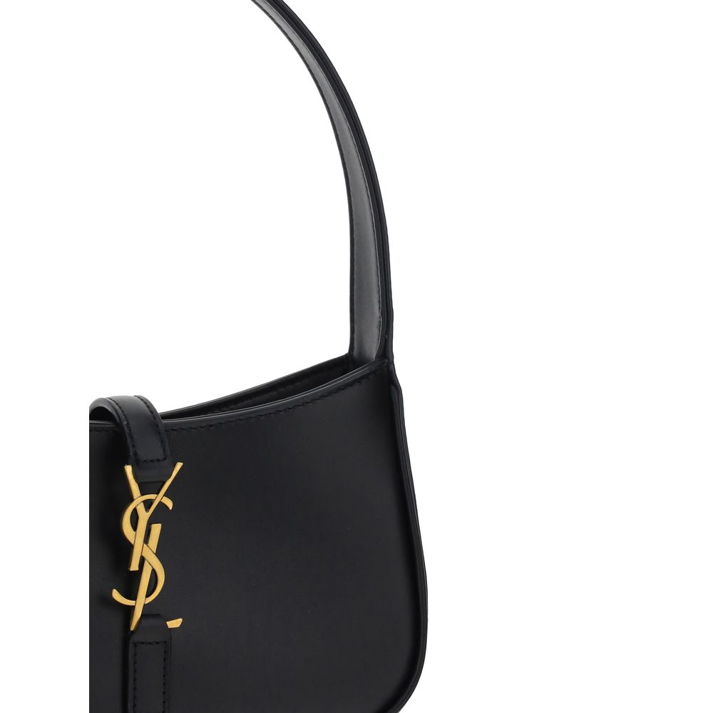 Saint Laurent Black Calf Leather Bos Taurus Shoulder Bag - Luxury Boutique Co