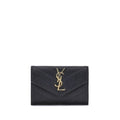 Saint Laurent Black Calf Leather Bos Taurus Wallet - Luxury Boutique Co