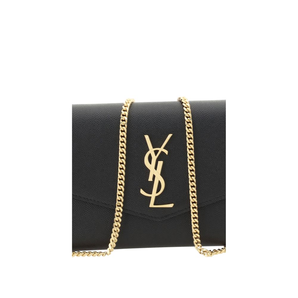 Saint Laurent Black Calf Leather Bos Taurus Clutch Bag - Luxury Boutique Co
