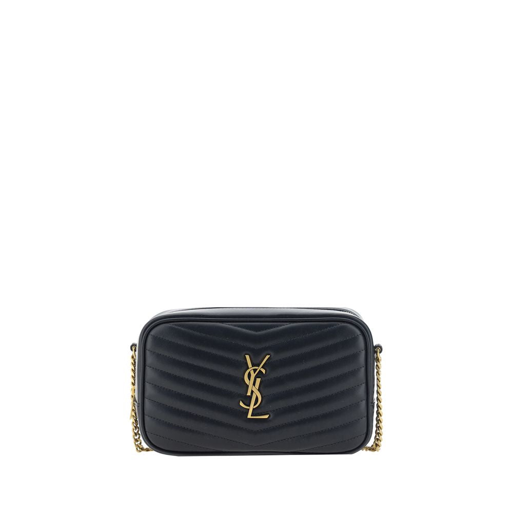 Saint Laurent Black Calf Leather Bos Taurus Shoulder Bag - Luxury Boutique Co