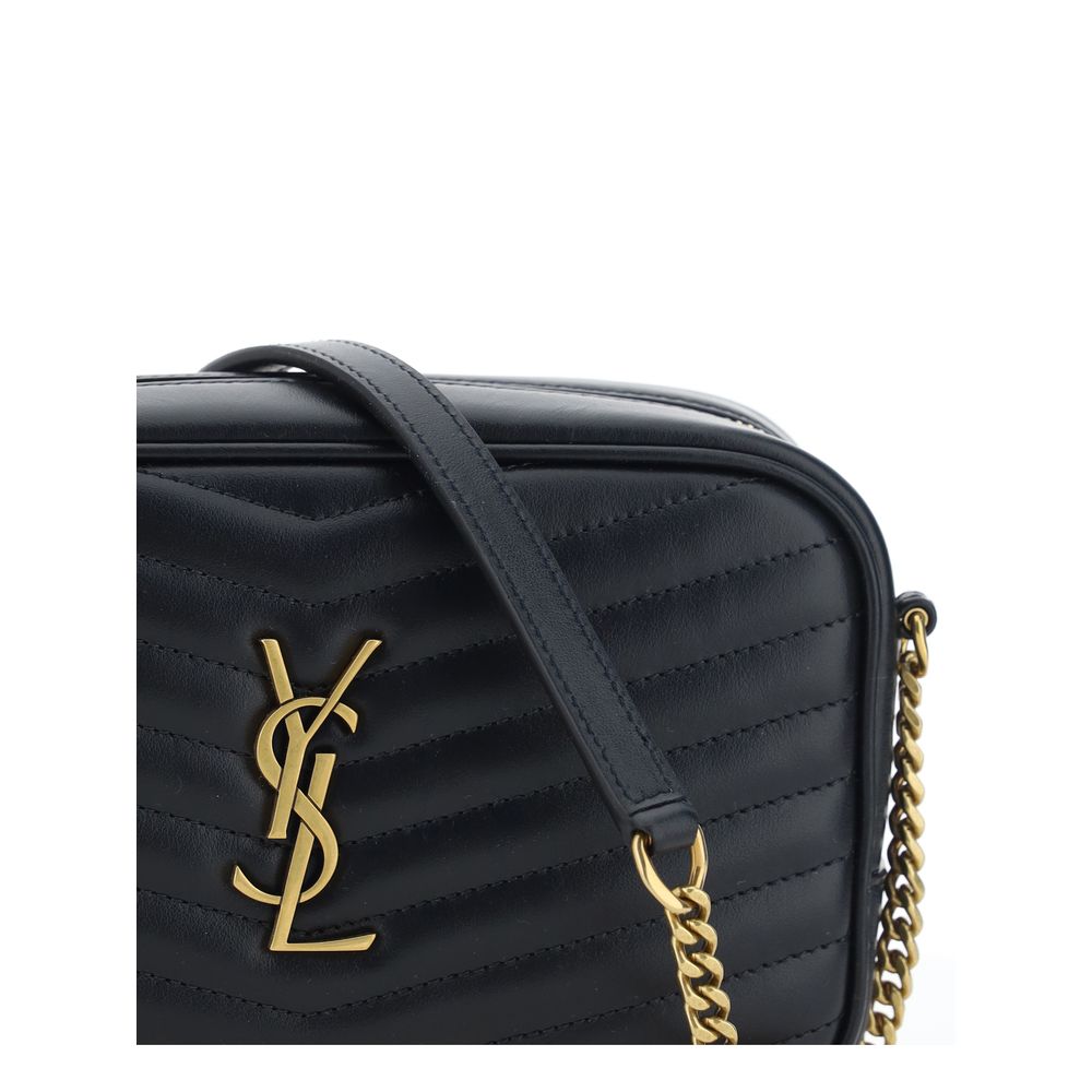 Saint Laurent Black Calf Leather Bos Taurus Shoulder Bag - Luxury Boutique Co