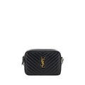 Saint Laurent Black Calf Leather Bos Taurus Shoulder Bag - Luxury Boutique Co