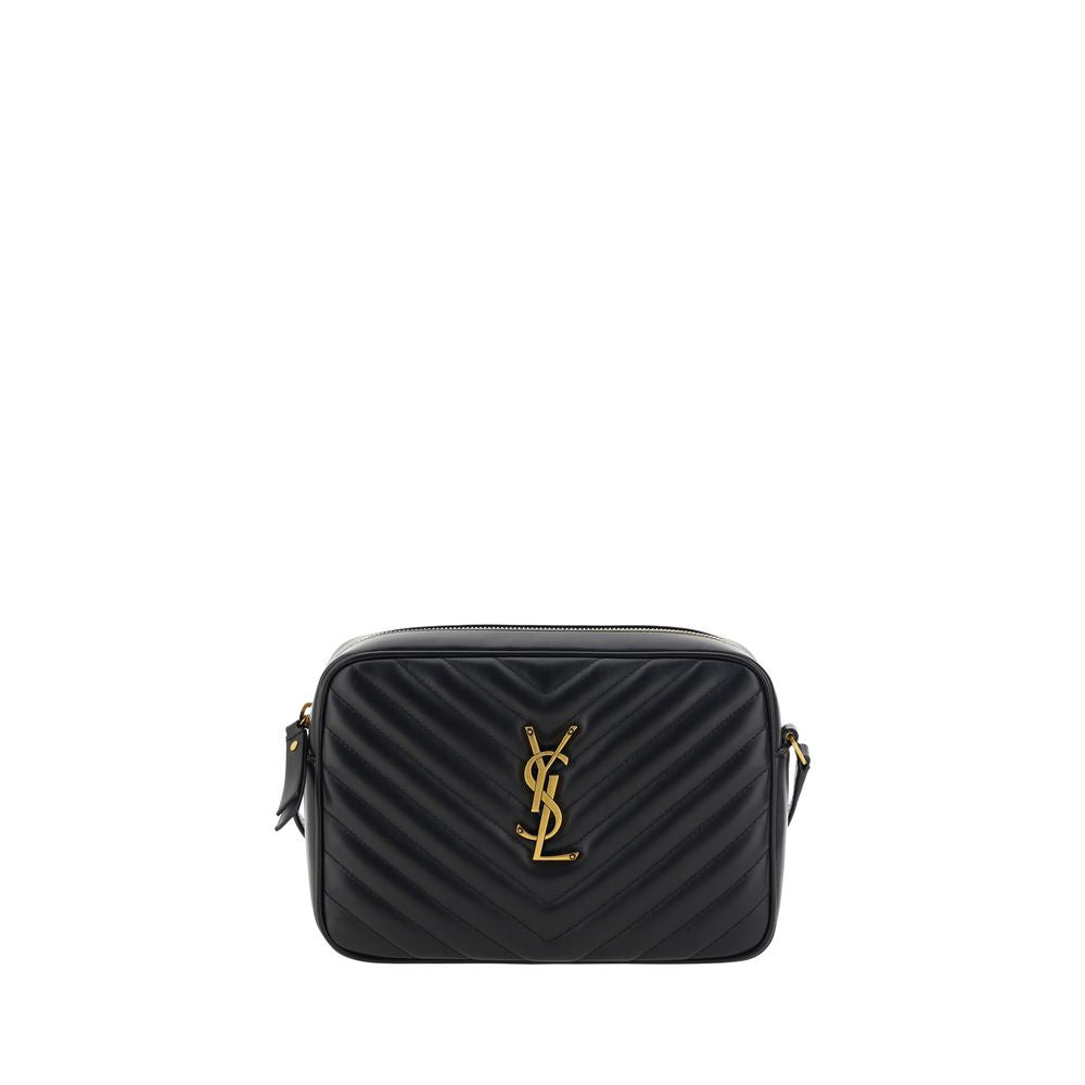 Saint Laurent Black Calf Leather Bos Taurus Shoulder Bag - Luxury Boutique Co