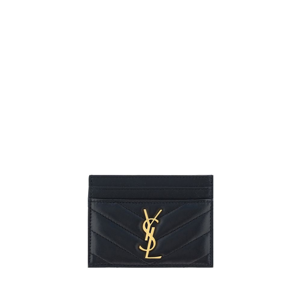 Saint Laurent Black Lamb Ovis Aries Aries Wallet - Luxury Boutique Co