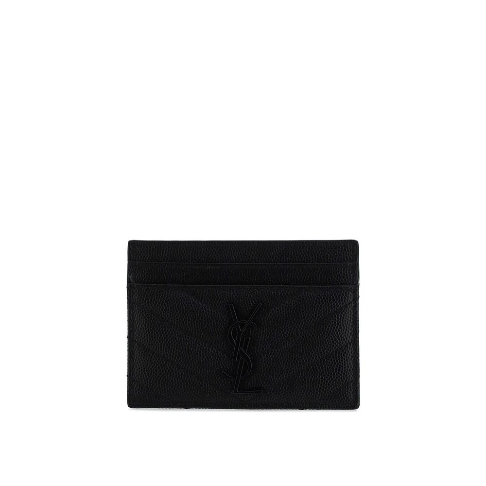 Saint Laurent Black Calf Leather Bos Taurus Wallet - Luxury Boutique Co