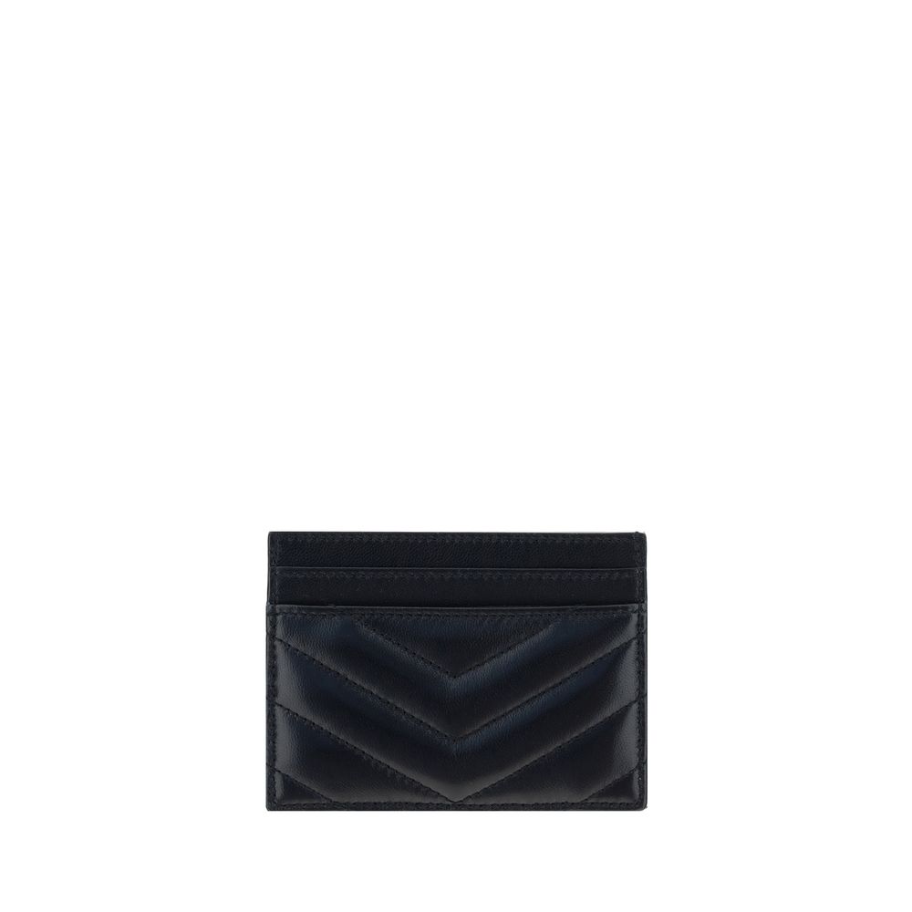 Saint Laurent Black Lamb Ovis Aries Aries Wallet - Luxury Boutique Co