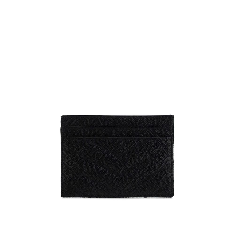 Saint Laurent Black Calf Leather Bos Taurus Wallet - Luxury Boutique Co