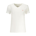 Guess Jeans White Cotton Men's V-Neck T-Shirt - Luxury Boutique Co