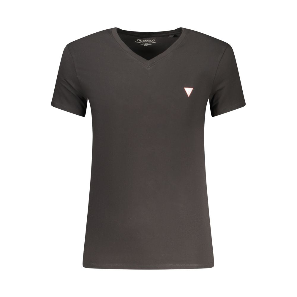 Guess Jeans Black Cotton Men's T-Shirt - Luxury Boutique Co