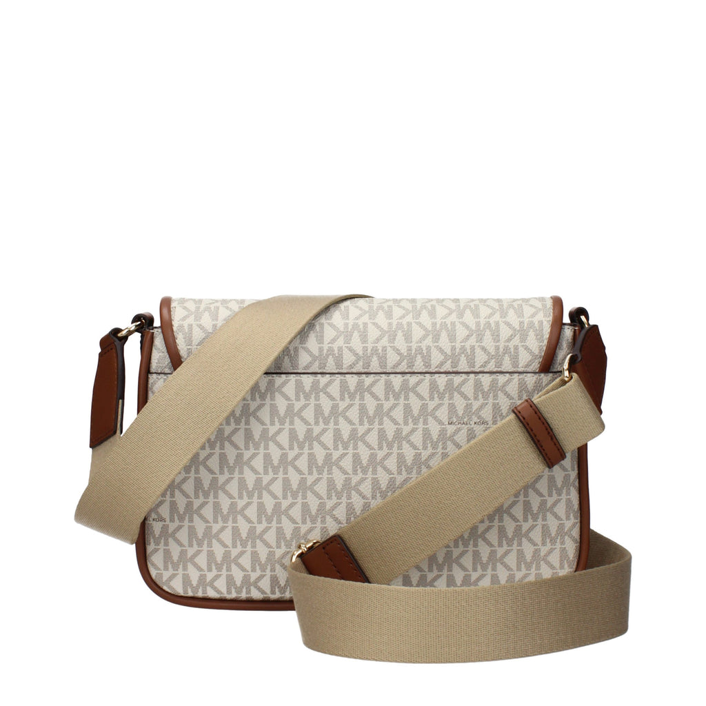 Michael Kors Beige Fabric Crossbody Bag - Luxury Boutique Co