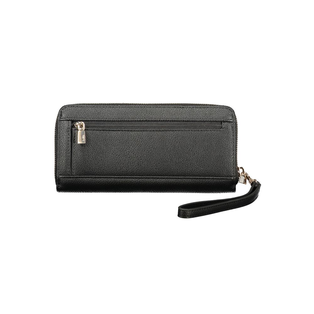 Guess Jeans Black Polyurethane Women Wallet - Luxury Boutique Co