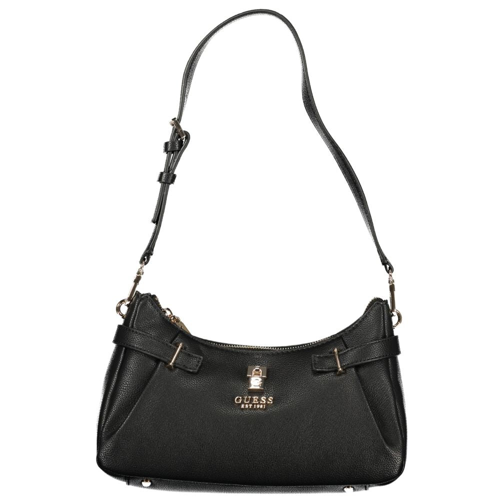 Guess Jeans Black Polyurethane Women Handbag - Luxury Boutique Co