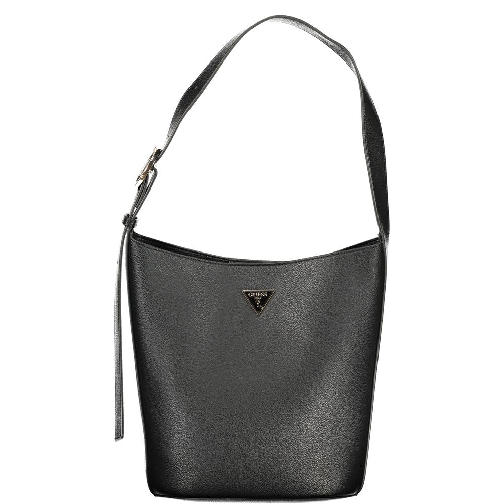 Guess Jeans Black Polyurethane Women Handbag - Luxury Boutique Co