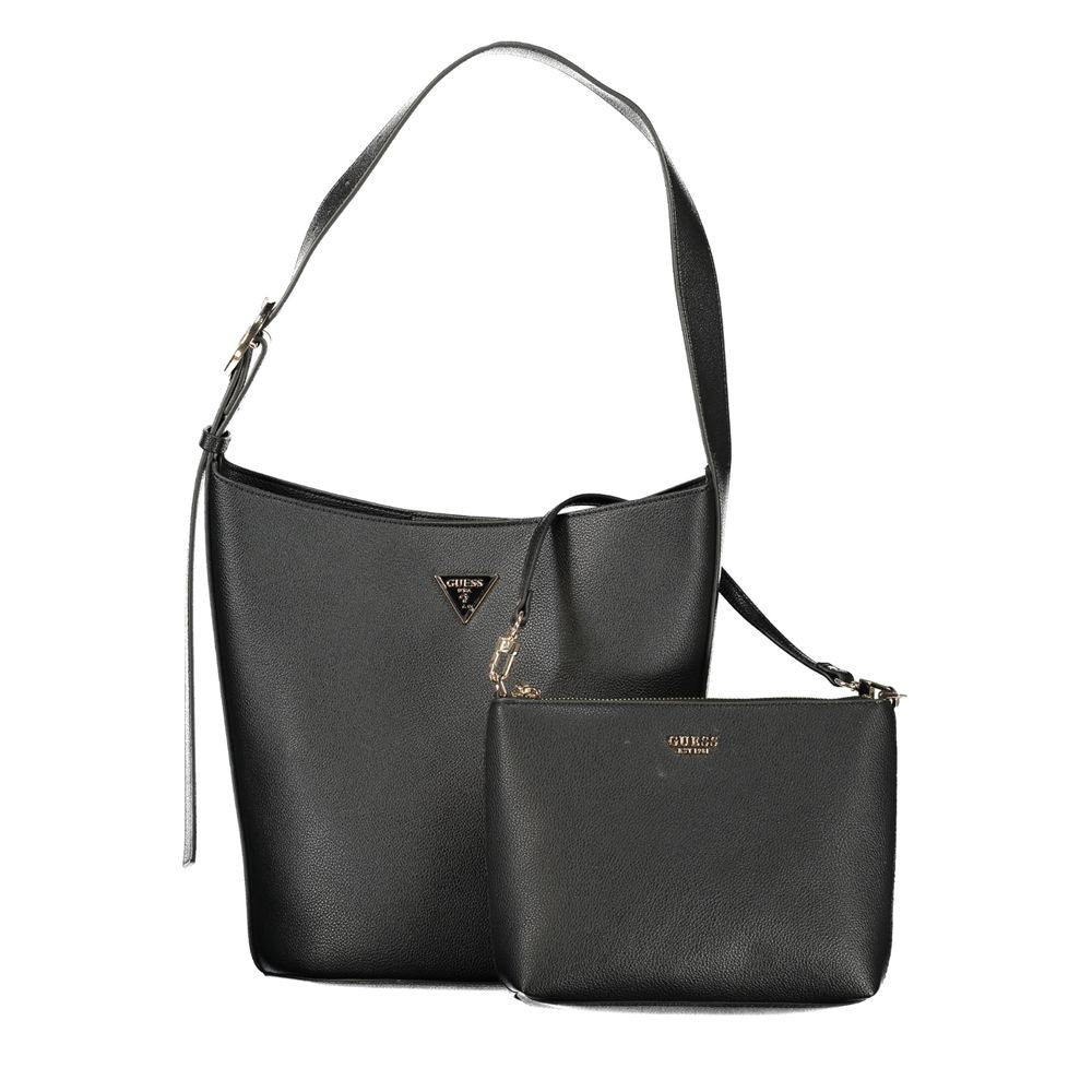 Guess Jeans Black Polyurethane Women Handbag - Luxury Boutique Co