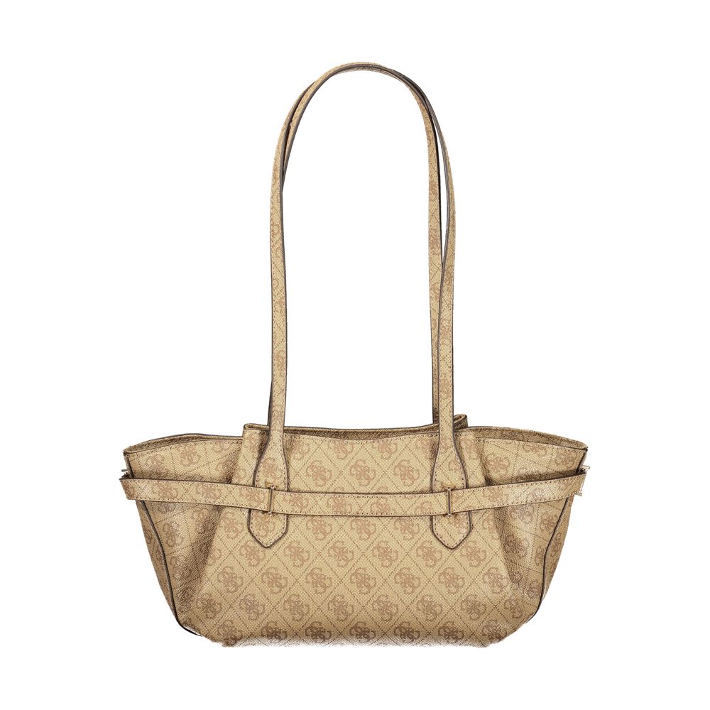 Guess Jeans Beige Polyurethane Women Handbag - Luxury Boutique Co