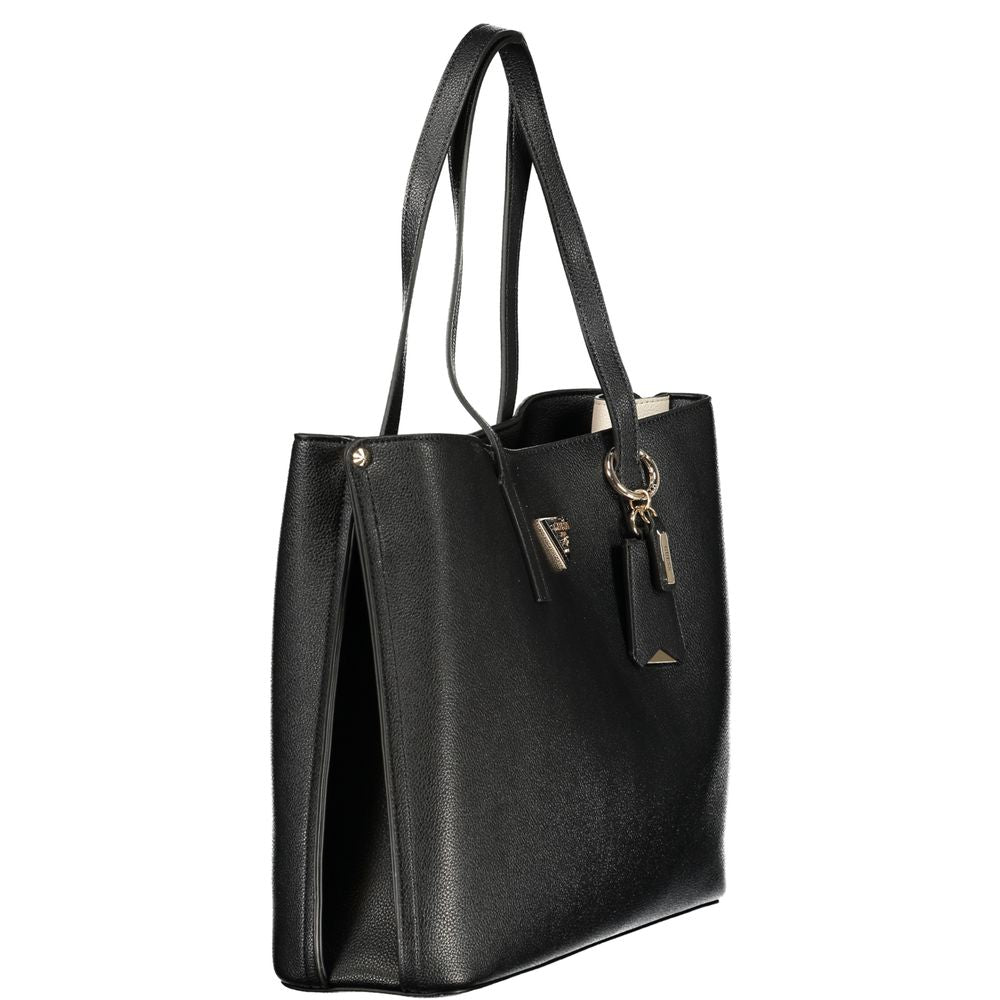 Guess Jeans Black Polyurethane Women's Handbag - Luxury Boutique Co