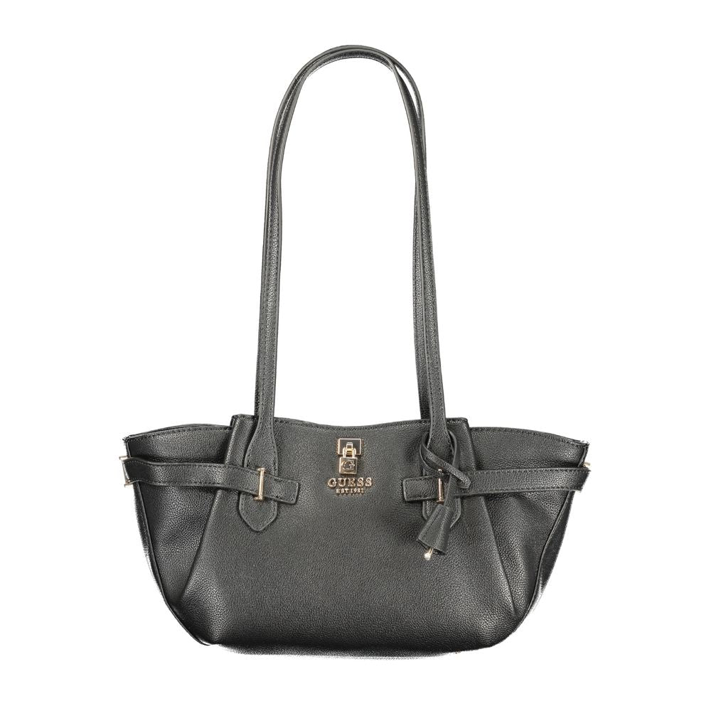 Guess Jeans Nero Polyurethane Women Handbag - Luxury Boutique Co